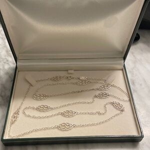 Sterling Celtic knot Delicate Geometric Necklace from Ireland